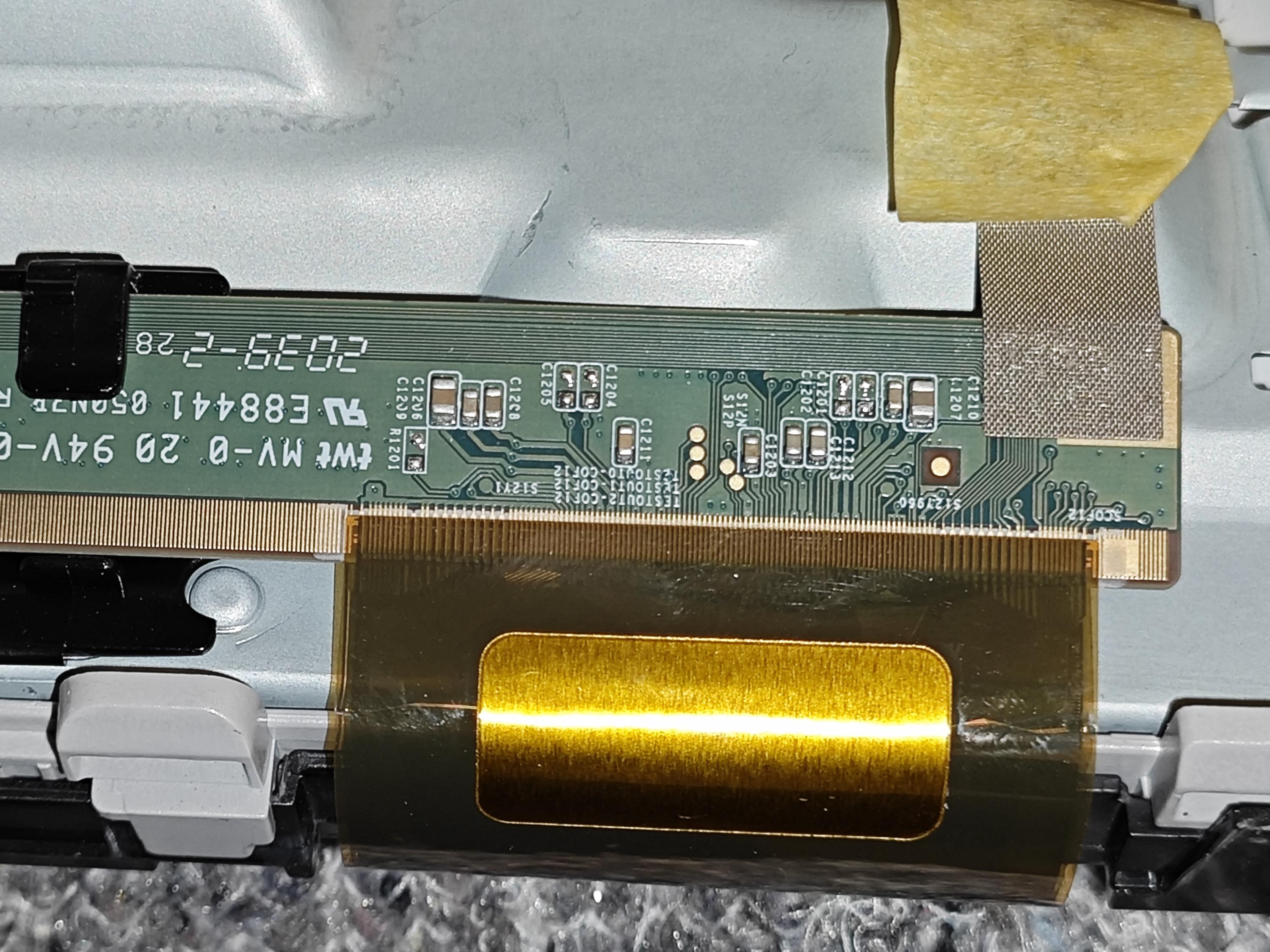 Samsung GU50TU8079U bad panel diagnosis - Badcaps